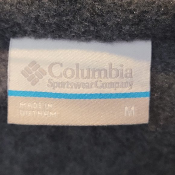 Columbia New with Tags Gray Mount Cannon Fleece Vest Zip Up Pockets Size Medium - Picture 4 of 4